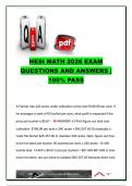 HESI A2 Math 2026 &vert; 200&plus; Exam Questions & Answers &vert; Ratios&comma; Percentages&comma; Dosage Calculations&comma; Word Problems & Nursing Entrance Exam