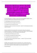 HESI RN Mental Health NGN &ndash; Comprehensive Psychiatric Nursing Review and Practice Questions
