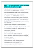 MATH 110 Exam 2 Real Practice Questions&NewLine;&lpar;2026&rpar; &vert; Verified Answers &vert; A&plus;