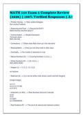 MATH 110 Exam 2 Complete Review&NewLine;&lpar;2026&rpar; &vert; 100&percnt; Verified Responses &vert; A&plus;