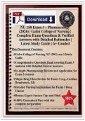 NU 150 Exam 3 &ndash; Pharmacology &lpar;2026&rpar; &vert; Galen College of Nursing &vert; Complete Exam Questions & Verified Answers with Detailed Rationales &vert; Latest Study Guide &vert; A&plus; Graded
