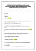DIETETIC TECHNICIAN REGISTERED EXAM &vert;ACTUAL EXAM QUESTIONS AND VERIFIED ANSWERS&vert;GRADED A&plus;&vert;PASS ON FIRST ATTEMPT&vert;BRAND NEW 2026&sol;2027 UPDATE&excl;&excl;&excl;&excl;