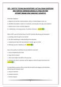 DTR - DIETETIC TECHNICIAN REGISTERED &vert;ACTUAL EXAM QUESTIONS AND VERIFIED ANSWERS&vert;GRADED A&plus;&vert;PASS ON FIRST ATTEMPT&vert;BRAND NEW 2026&sol;2027 UPDATE&excl;&excl;&excl;&excl;