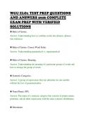 WGU ELO1 TEST PREP QUESTIONS&NewLine;AND ANSWERS 2026 COMPLETE&NewLine;EXAM PREP WITH VERIFIED&NewLine;SOLUTIONS