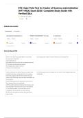 ETS Major Field Test for Master of Business Administration &lpar;MFT-MBA&rpar; Exam 2026 &vert; Complete Study Guide with Verified Q&A