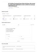 ATI Nutrition Proctored Exam Study Set Exam fully solved & updated 2025-2026&lpar;latest version verified for accuracy