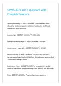 MMSC 407 Exam 1 Questions With Complete Solutions&period;