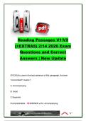 Reading Passages V1&sol;V2 &lpar;&plus;Extras&rpar; 2&sol;14 2026 &vert; 700&plus; Exam Questions & Correct Answers &vert; Reading Comprehension&comma; Vocabulary&comma; Inference&comma; Main Idea & Critical Thinking