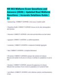 NR 503 Midterm Exam Questions and&NewLine;Answers &lpar;2026&rpar; &vert; Updated Real Midterm&NewLine;Questions &vert; Accurate Solutions Guide &vert;&NewLine;A&plus;