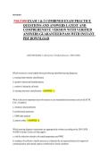 NSG 3100 Exam 1 & 2 Combined&comma;Comprehensive Practice Questions and Verified Answers