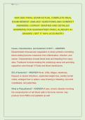NUR 2063 FINAL EXAM ACTUAL COMPLETE REAL &NewLine;EXAM NEWEST 2026-2027 QUESTIONS AND CORRECT &NewLine;ANSWERS &lpar; EXPERT VERIFIED AND DETAILED &NewLine;ANSWERS&rpar; FOR QUARANTEED PASS &vert; ALREADY A&plus; &NewLine;GRADED &vert; GET IT 100&percnt; ACCURATE&excl;&excl;