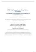 HESI Exit Comprehensive Exam Review &lpar;2026&sol;2027&rpar; &ndash; 150-Question NGN-Integrated Practice Framework for NCLEX-RN Readiness &vert; Academic Review and Examination Practice Framework
