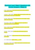 Electrical Level 3 Mod 3 Questions with Correct Answers Rated A&plus;