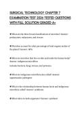 SURGICAL TECHNOLOGY CHAPTER 7&NewLine;EXAMINATION TEST 2026 TESTED QUESTIONS&NewLine;WITH FULL SOLUTION GRADED A&plus;