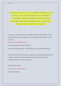 NURS 201 EXAM 1 ACTUAL COMPLETE REAL EXAM &NewLine;NEWEST 2026-2027 QUESTIONS AND CORRECT &NewLine;ANSWERS &lpar; EXPERT VERIFIED AND DETAILED &NewLine;ANSWERS&rpar; FOR QUARANTEED PASS &vert; ALREADY A&plus; &NewLine;GRADED &vert; GET IT 100&percnt; ACCURATE&excl;&excl; 