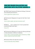 SWM DEQ BOARD EVALUATION 2026&NewLine;QUESTIONS WITH SOLUTIONS GRADED A&plus;
