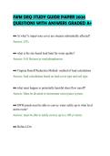 SWM DEQ STUDY GUIDE PAPER 2026&NewLine;QUESTIONS WITH ANSWERS GRADED A&plus;&NewLine;
