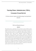 Nursing Home Administrator &lpar;NHA&rpar; Licensure Examination Review &lpar;2026&sol;2027&rpar; &ndash; NAB Nursing Home Administrator Knowledge Examination &vert; Long-Term Care Administration & Regulatory Compliance &vert; Academic Review Pape