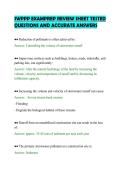 SWPPP EXAMPREP REVIEW SHEET TESTED&NewLine;QUESTIONS AND ACCURATE ANSWERS&NewLine;