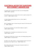 ELECTRICAL NCCER TEST QUESTIONS WITH CORRECT ANSWERS 2026