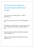 CM 1112 LSU Exam 2 &lpar;Stephanie Heumann&rpar; Questions With Correct Answers 