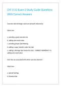 CM 1112 Exam 2 Study Guide Questions With Correct Answers