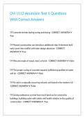 CM 1112 Heumann Test 1 Questions With Correct Answers&period;