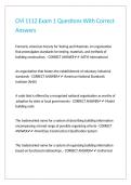 CM 1112 Exam 1 Questions With Correct Answers&period;