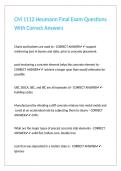 CM 1112 Heumann Final Exam Questions With Correct Answers 