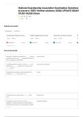 National Guardianship Association Examination Questions & Answers &vert; 100&percnt; Verified solutions &lpar;2026&rpar; UPDATE &vert;2026&excl;&excl; STUDY GUIDE EXAM