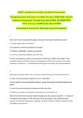 AGMT Architectural Glass & Metal Technician  &NewLine;Comprehensive Resource To Help You Ace 2026-2027 Exams &NewLine;Includes Frequently Tested Questions With ELABORATED &NewLine;100&percnt; Correct COMPLETE SOLUTIONS &NewLine;Guaranteed Pass First Attempt&excl;&excl; Current Update&excl;&excl;