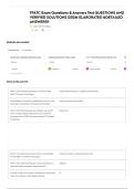 TPATC Exam Questions & Answers Test QUESTIONS AND VERIFIED SOLUTIONS &vert;2026&vert; ELABORATED &DETAILED ANSWERS&excl;&excl;