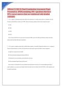 Official CUSECO Final Examination Assessment Paper Presented in  &lpar;PDF&rpar;containing 250 &plus; questions that have 99&percnt; correct answers that are reinfoirced with detailed rationales