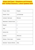 botany lab Exam 1 Questions and Answers&NewLine;with Verified Solutions &vert; Latest Updated 2026&NewLine;