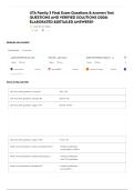 UTA Family 3 Final Exam Questions & Answers Test QUESTIONS AND VERIFIED SOLUTIONS &vert;2026&vert; ELABORATED &DETAILED ANSWERS&excl;&excl;