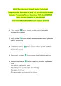 AGMT Architectural Glass & Metal Technician  &NewLine;Comprehensive Resource To Help You Ace 2026-2027 Exams &NewLine;Includes Frequently Tested Questions With ELABORATED &NewLine;100&percnt; Correct COMPLETE SOLUTIONS &NewLine;Guaranteed Pass First Attempt&excl;&excl; Current Update&excl;&excl;