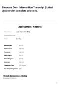 Simucase Don- Intervention Transcript &vert; Latest Update with complete solutions&period;