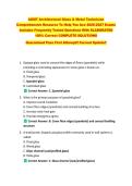 AGMT Architectural Glass & Metal Technician &NewLine;Comprehensive Resource To Help You Ace 2026-2027 Exams &NewLine;Includes Frequently Tested Questions With ELABORATED &NewLine;100&percnt; Correct COMPLETE SOLUTIONS  &NewLine;Guaranteed Pass First Attempt&excl;&excl; Current Update&excl;&excl;