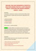 NSG3100 &sol; NSG 3100 FUNDAMENTAL CONCEPTS & &NewLine;SKILLS FOR NURSING PRACTICE I LATEST 2026&sol;2027 &NewLine;UPDATE &vert; QUESTIONS AND VERIFIED ANSWERS &vert; &NewLine;GRADE A - GALEN 