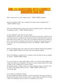 EMS 131 QUESTIONS WITH CORRECT ANSWERS 2026-2027