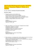 Test Bank for Managerial Economics&comma; 9th Edition by Samuelson&comma; Marks&comma; Zagorsky