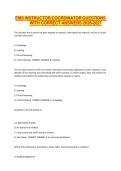 EMS INSTRUCTOR-COORDINATOR QUESTIONS WITH CORRECT ANSWERS 2026-2027