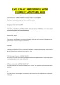 EMS EXAM 1 QUESTIONS WITH CORRECT ANSWERS 2026