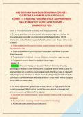 NSG 100 EXAM BANK 2026 GERMANNA COLLEGE &vert; &NewLine;QUESTIONS & ANSWERS WITH RATIONALES &NewLine; EXAMS 1-4 &vert; NURSING FUNDAMENTALS COMPREHENSIVE &NewLine;FINAL EXAM STUDY GUIDE LATEST UPDATE &ndash; &NewLine; GUARANTEED PASS 