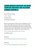ADOBE INDESIGN CERTIPORT TEST BANK&NewLine;COMPLETE QUESTIONS AND SOLUTIONS&NewLine;ALREADY GRADED A&plus;