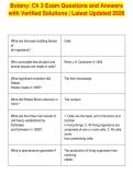 Botany&colon; Ch 2 Exam Questions and Answers&NewLine;with Verified Solutions &vert; Latest Updated 2026