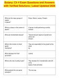Botany&colon; Ch 4 Exam Questions and Answers&NewLine;with Verified Solutions &vert; Latest Updated 2026