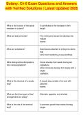 Botany&colon; Ch 6 Exam Questions and Answers&NewLine;with Verified Solutions &vert; Latest Updated 2026