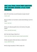AESC 2050 FINAL EXAM PREP QUESTIONS&NewLine;AND ANSWERS GRADED A PLUS STUDY&NewLine;RESOURCE