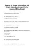 Endeavor Air General Subjects Exam with Multiple Choice Questions and Verified Answers 100&percnt; A&plus; Graded&NewLine;